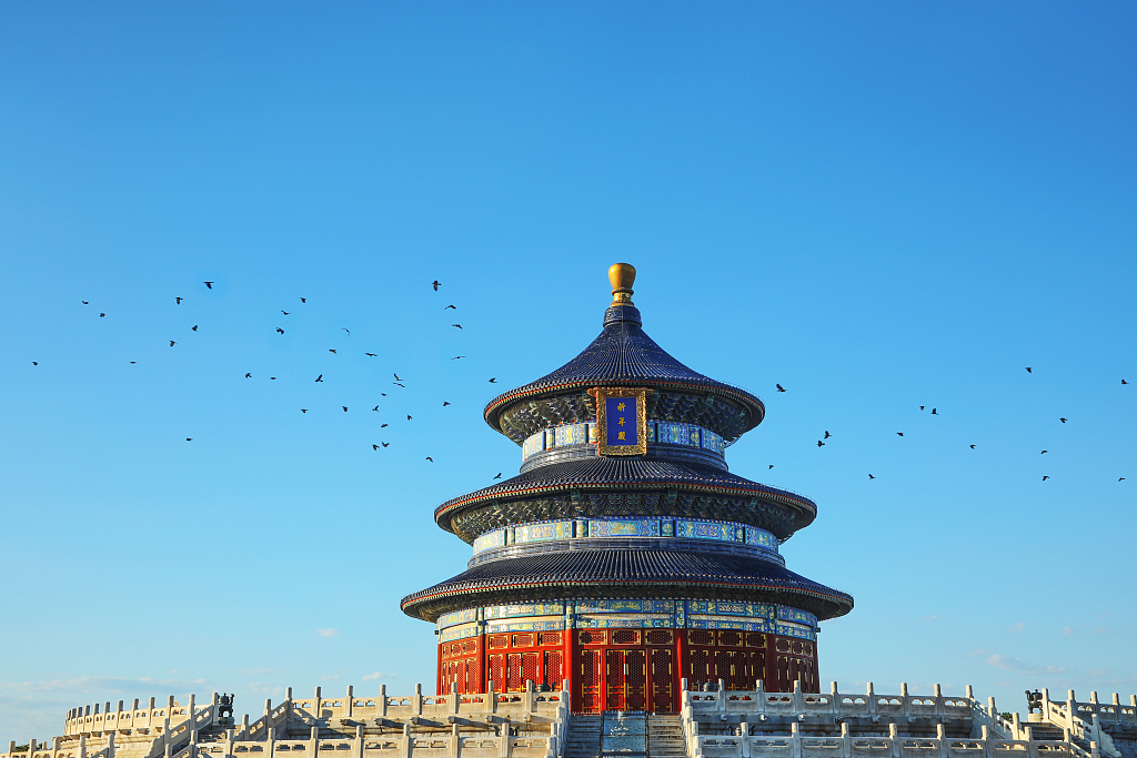 The Hall of Prayer for Good Harvests, the main building of the Temple of Heaven. /CFP