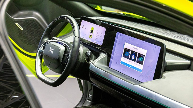 The interior of an electric-powered vehicle at the Guangzhou Auto Show in south China's Guangdong Province, January 6, 2023. /CFP