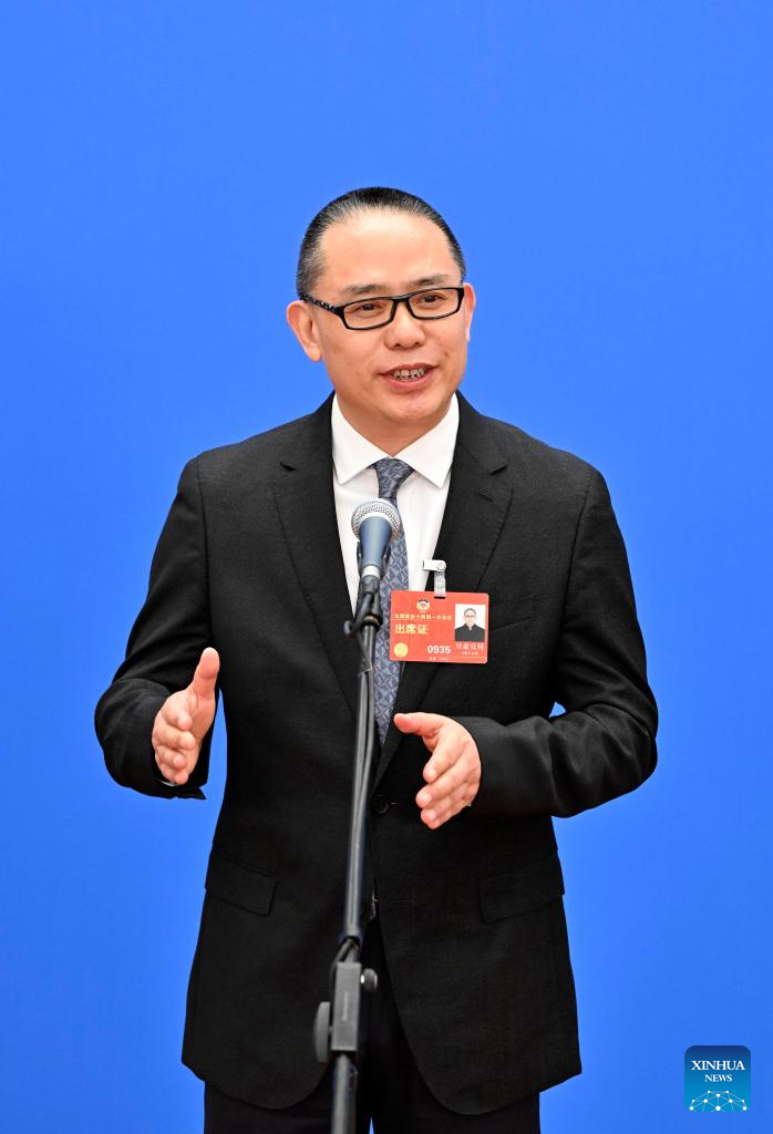 Huangfu Yichuan, a member of the 14th National Committee of the Chinese People's Political Consultative Conference and a researcher at the China Film Art Research Center, at the 