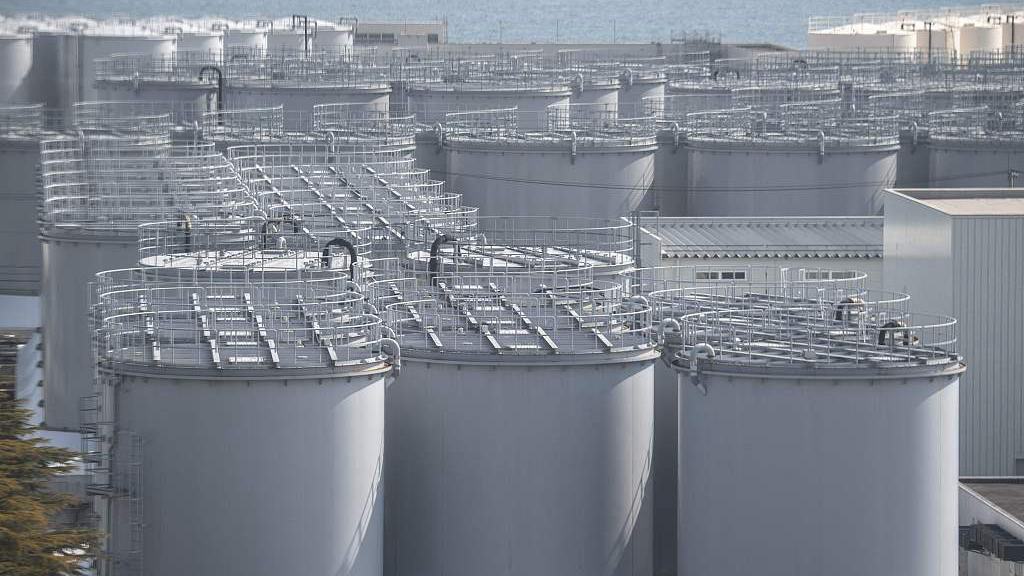 Storage tanks for contaminated water at the Fukushima Daiichi nuclear power plant in Okuma, Fukushima prefecture, Japan, March 5, 2022. /CFP