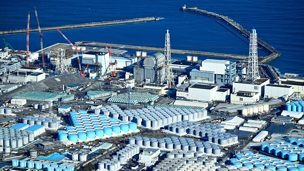 Damaged reactors and tanks with treated radioactive water are seen at TEPCO's Fukushima Daiichi Nuclear Power Plant in Okuma, Fukushima, Japan, January 19, 2023. /CFP
