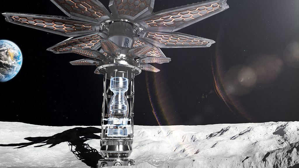 An artist's impression of a Rolls-Royce Space Flower micro-reactor. /CFP