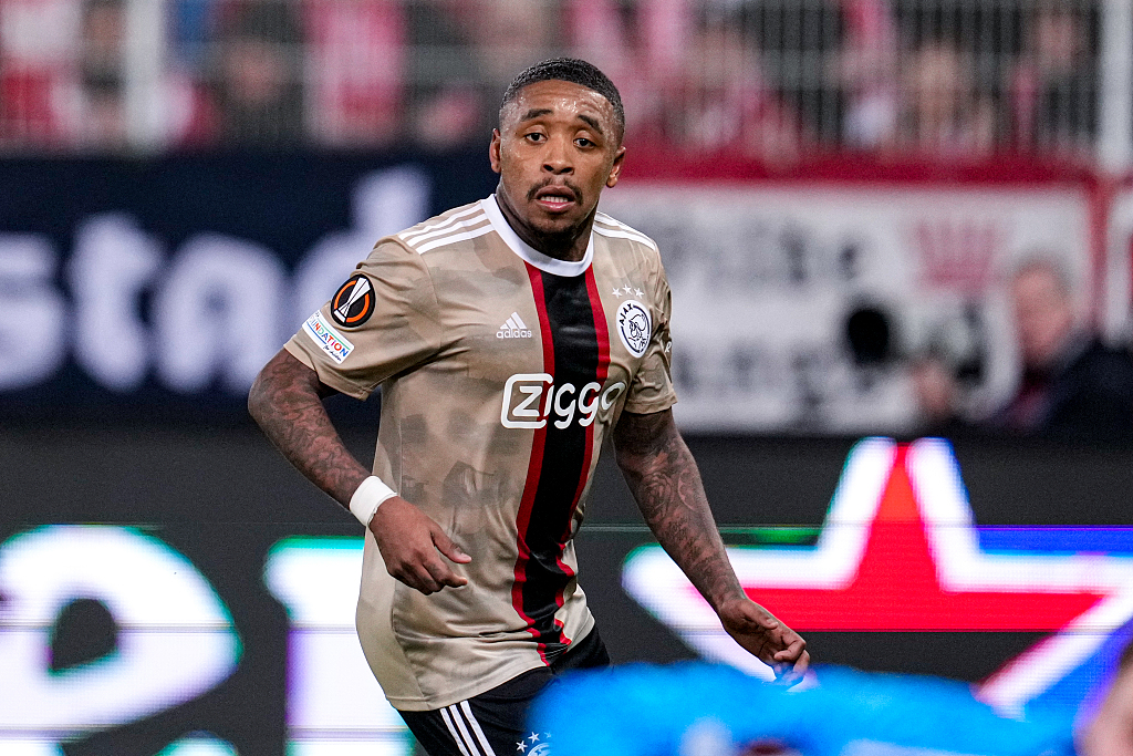 Steven Bergwijn of Ajax during their Europa League clash with Union Berlin at Stadion An der alten Forsterei in Berlin, Germany, February 23, 2023. /CFP