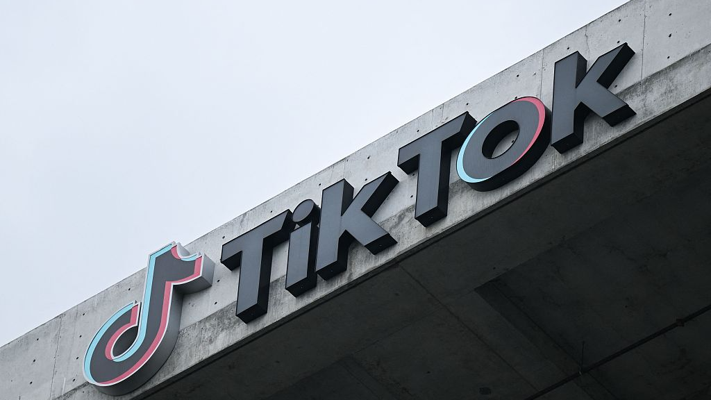 The TikTok logo outside the company office in Culver City, California, March 16, 2023. /CFP