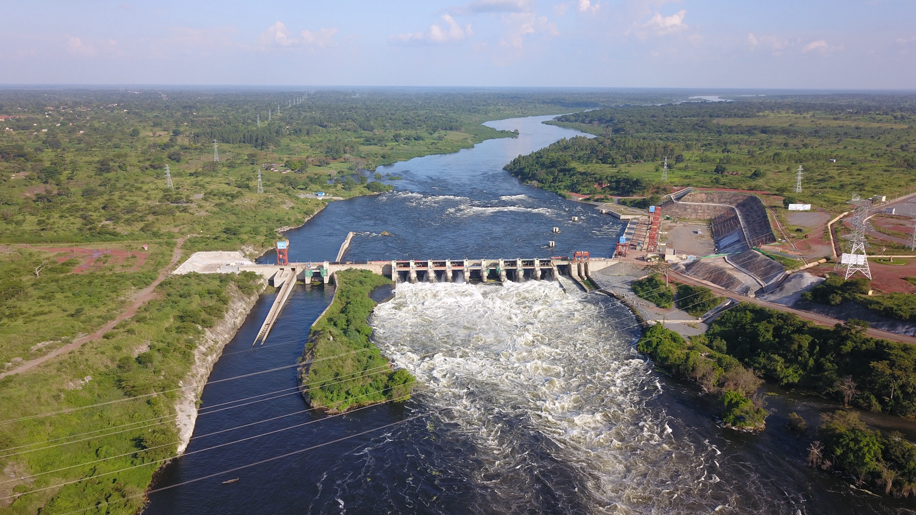 The Karuma Hydroelectric Power Station in Uganda. /Power Construction Corporation of China