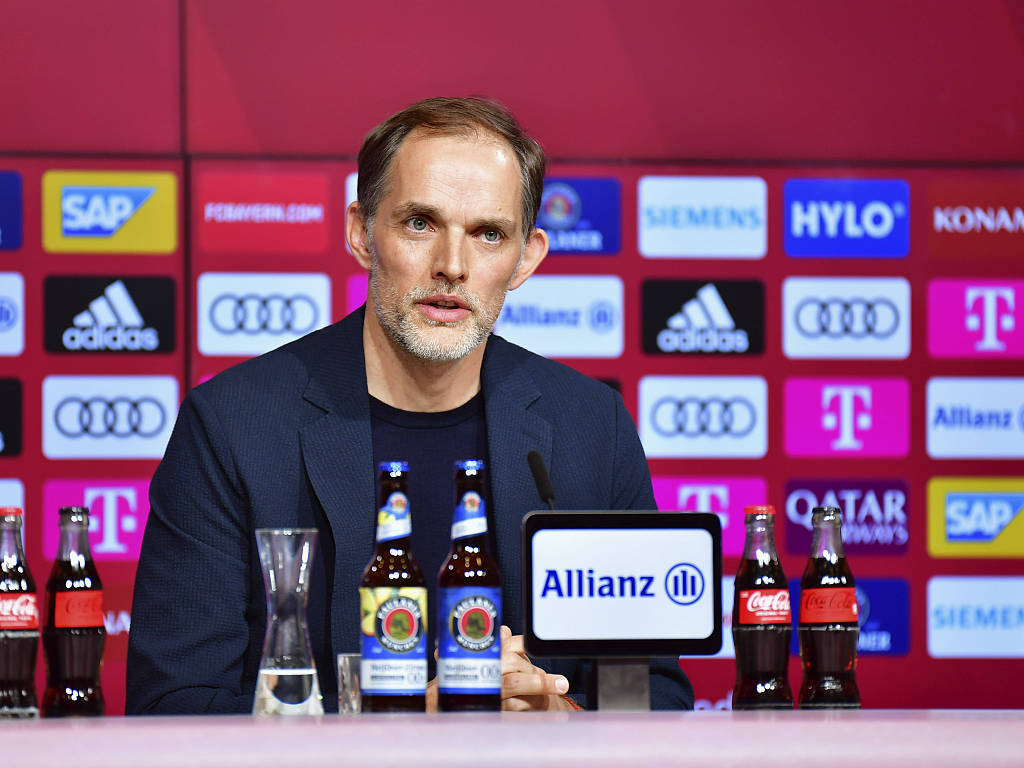 Thomas Tuchel, manager of Bayern Munich, attends a press conference at Allianz Arena in Munich, Germany, March 25, 2023. /CFP