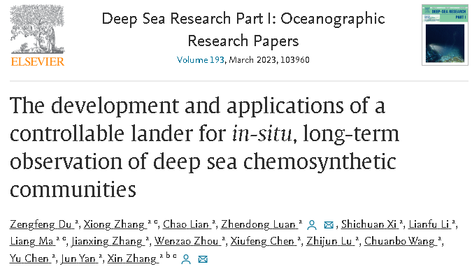 A screenshot of the study in the March volume of the journal Deep Sea Research Part I: Oceanographic Research Papers.