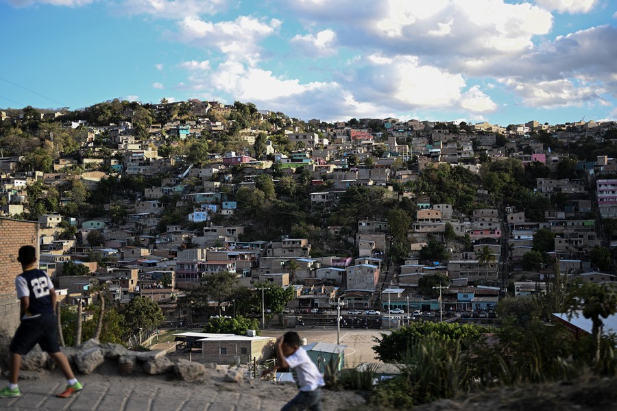 A view of a village in Comayagua, Honduras, March 25, 2023. /Xinhua