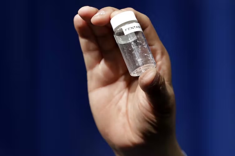 Only a small amount of fentanyl is enough to be lethal. Photo taken on May 6, 2022. /AP