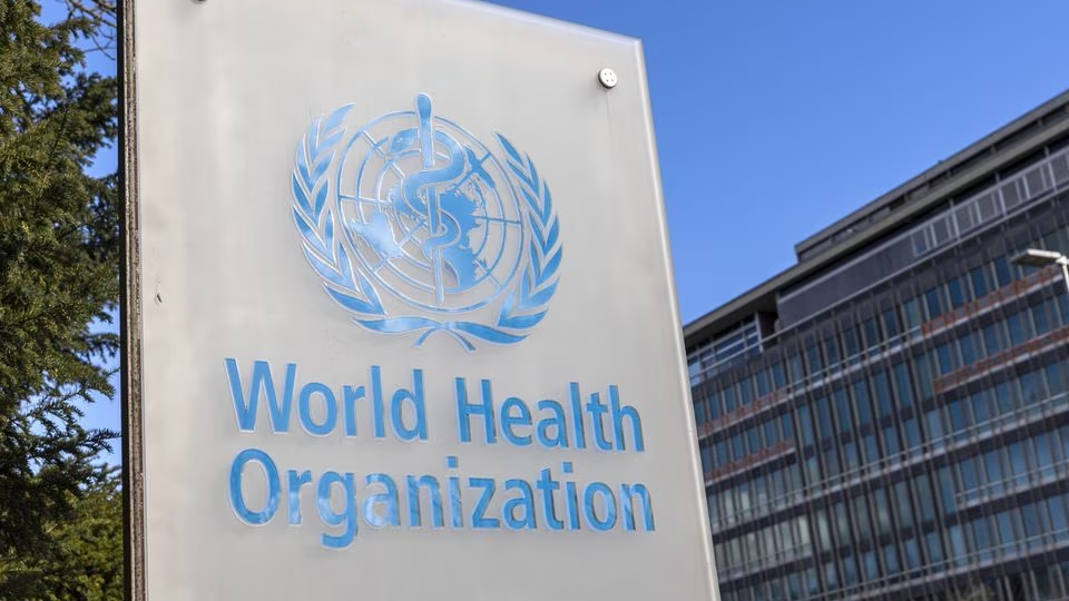 The World Health Organization (WHO) logo is seen near its headquarters in Geneva, Switzerland, February 2, 2023. /Reuters