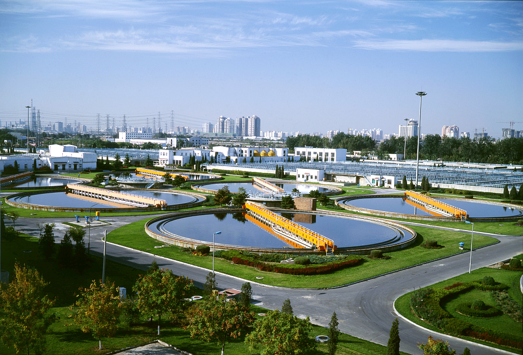 A sewage treatment plant in Beijing. /CFP