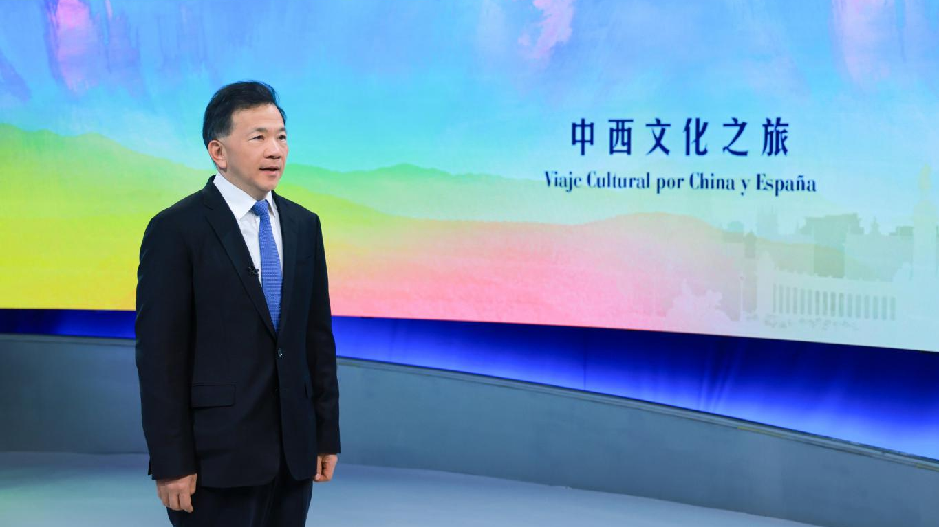 Shen Haixiong, presidente y editor en jefe de China Media Group, pronuncia un discurso.  /CMG
