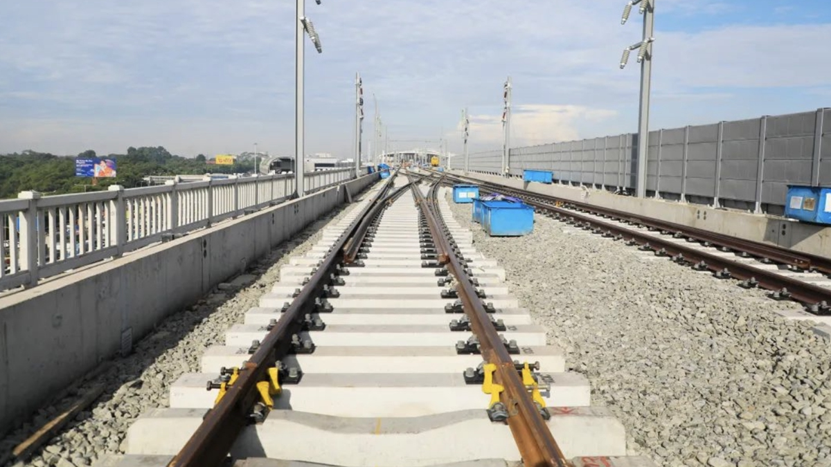 A view of a section of the Jakarta-Bandung High-Speed Railway, Indonesia. /Power Construction Corp of China