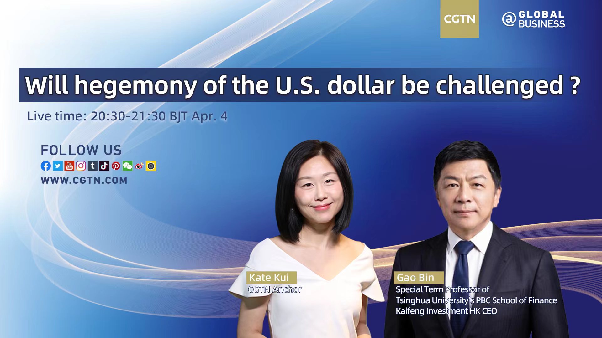 Live: Will hegemony of the U.S. dollar be challenged? 