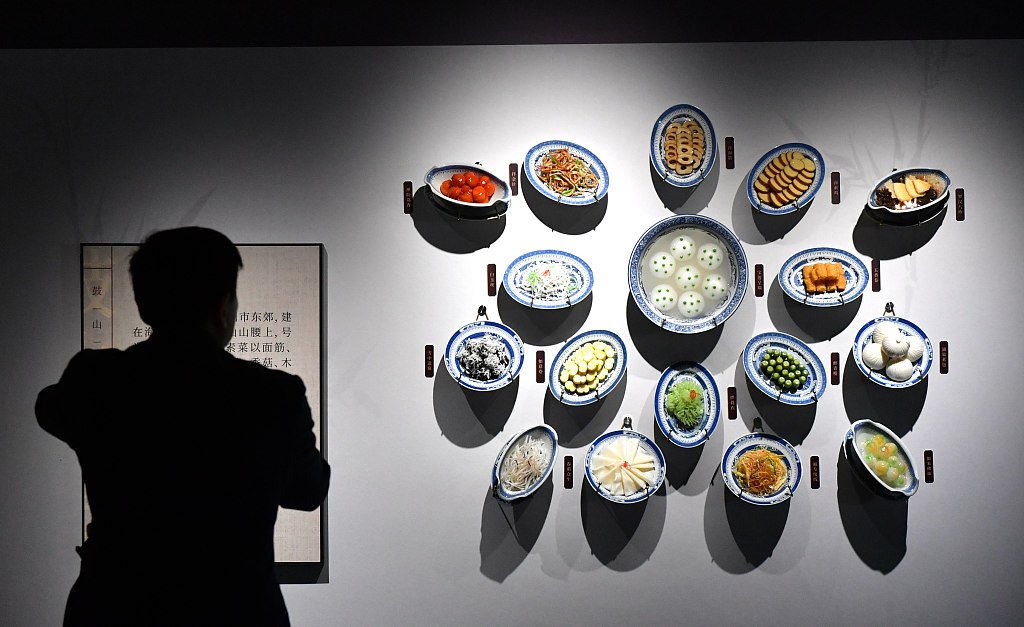 Models of typical Fujian dishes go on display at the Fujian Cuisine Culture Museum. /CFP