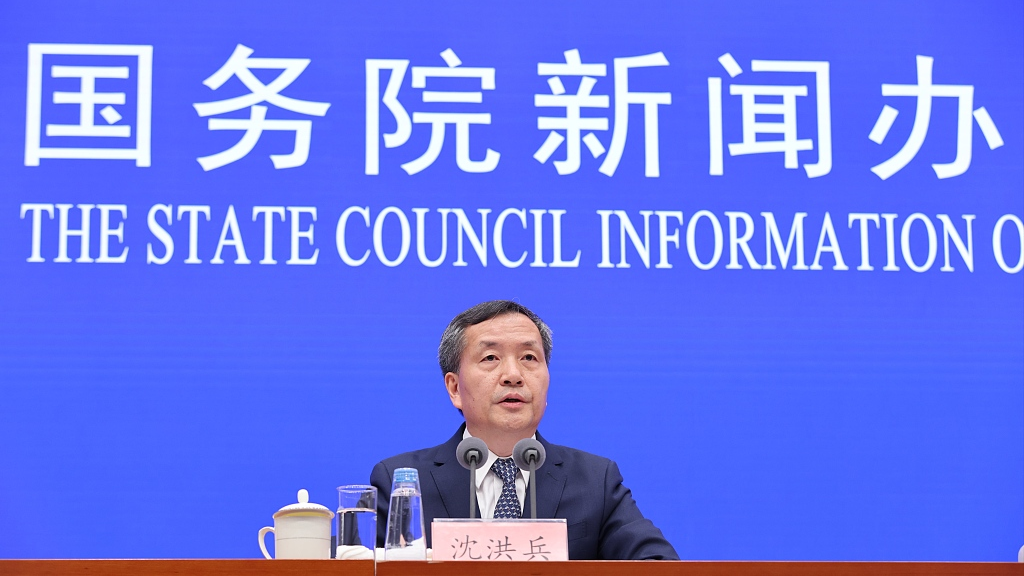 Shen Hongbing, director of the Chinese Center for Disease Control and Prevention, speaks at the a press conference in Beijing, China, April 8, 2023. /CFP