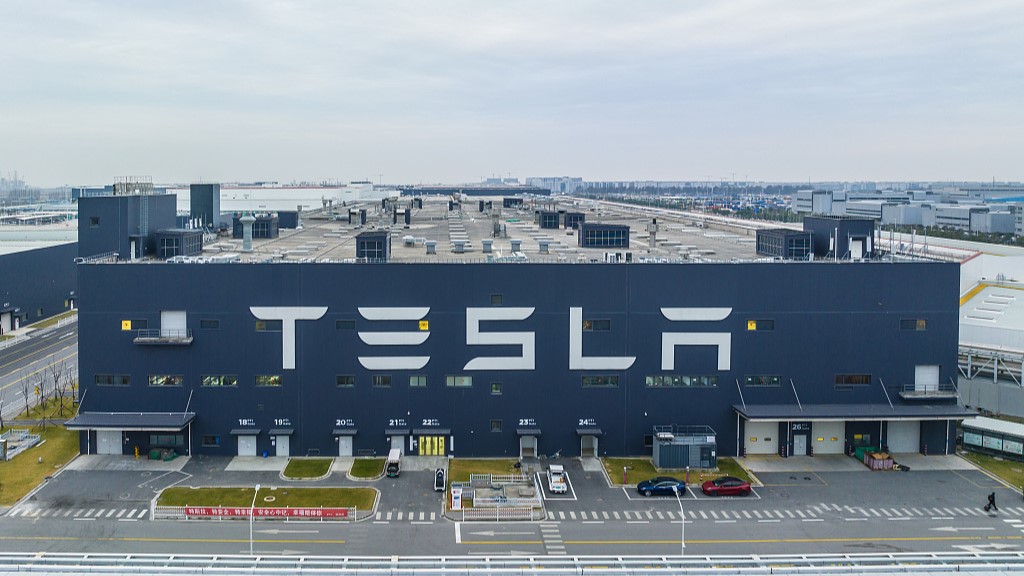 Tesla's gigafactory in the Lin-gang Special Area, Shanghai, China, January 1, 2023. /CFP