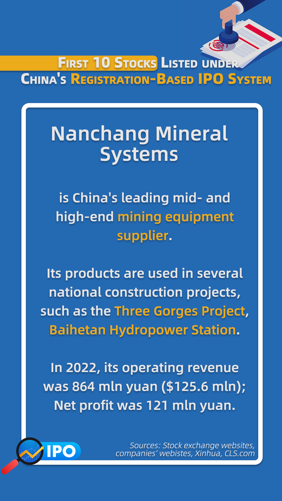 Nanchang Mineral Systems, one of the 10 listed companies
