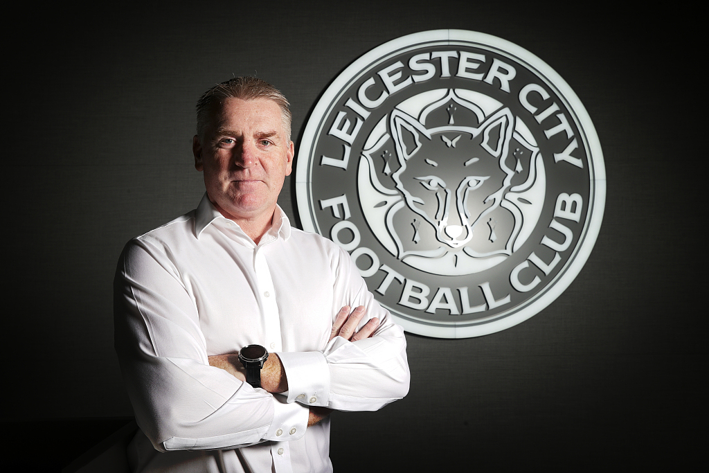 Dean Smith is appointed as the new manager of Premier League's Leicester City. /CFP