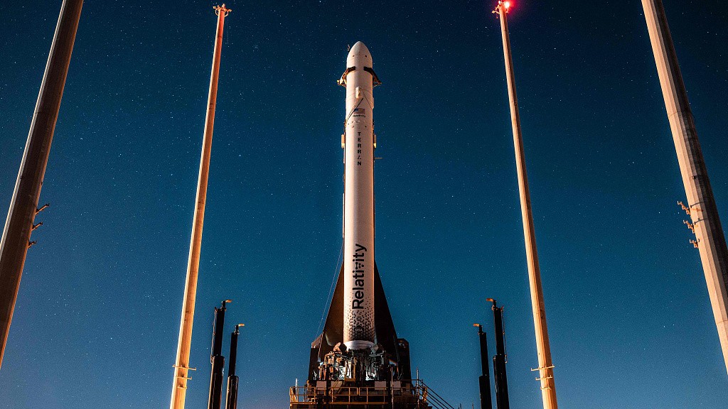 Relativity Space's Terran 1 rocket on the launch pad at Launch Complex 16 in Cape Canaveral, Florida, March 10, 2023. /CFP