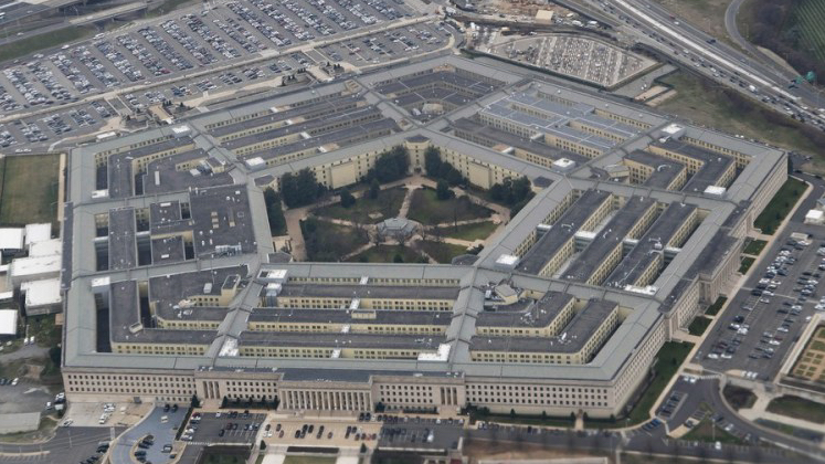 The Pentagon seen from an airplane over Washington D.C., the United States, February 19, 2020. /Xinhua