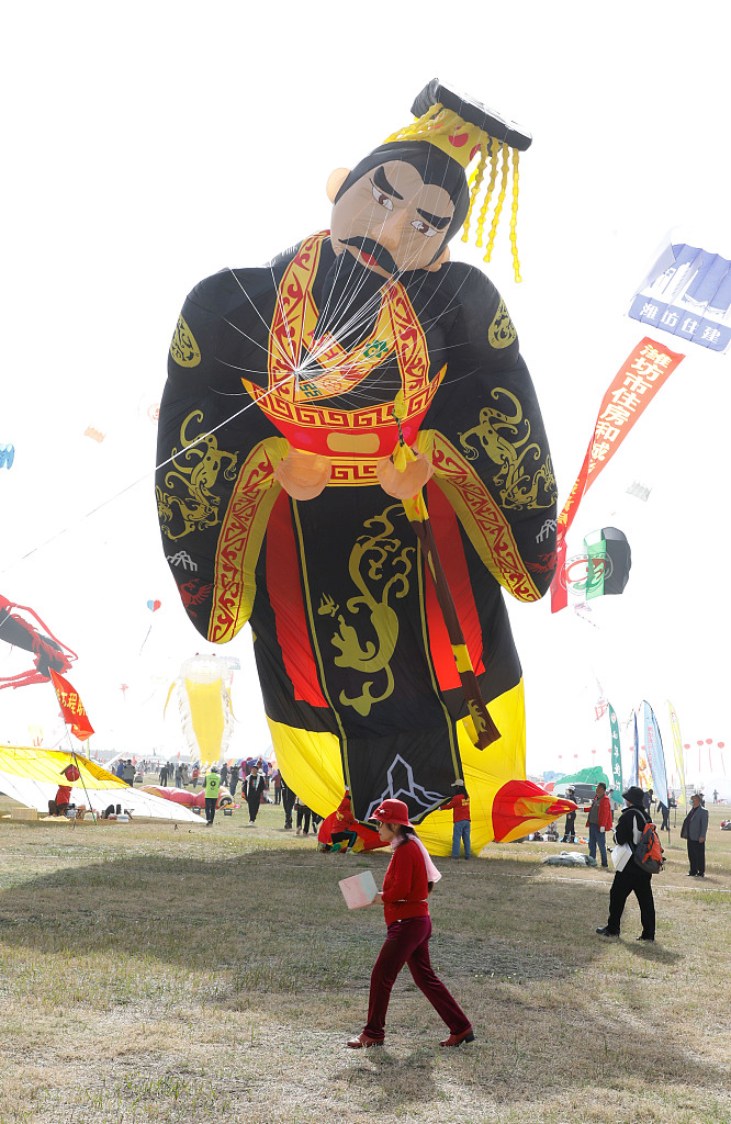 Kites of all shapes and sizes take to the skies during the 40th Weifang International Kite Festival in east China's Shandong Province, on April 15, 2023. /CFP