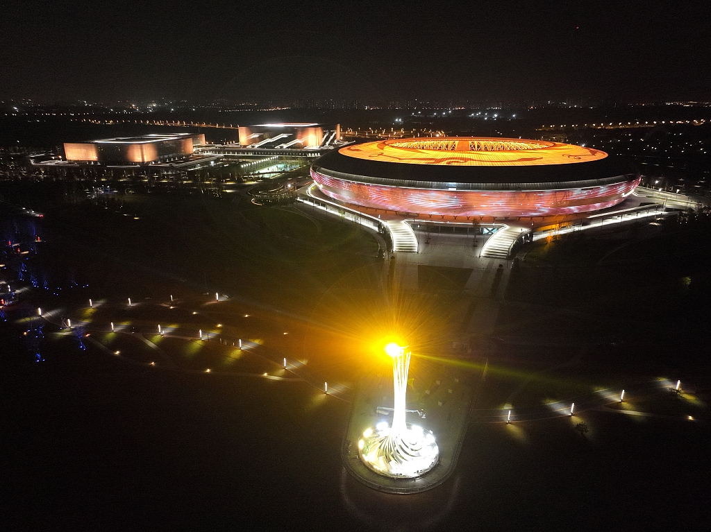 A general view of the Dong'an Lake Sports Park Stadium for the World University Games in Chengdu, China, June 10, 2022. /CFP 