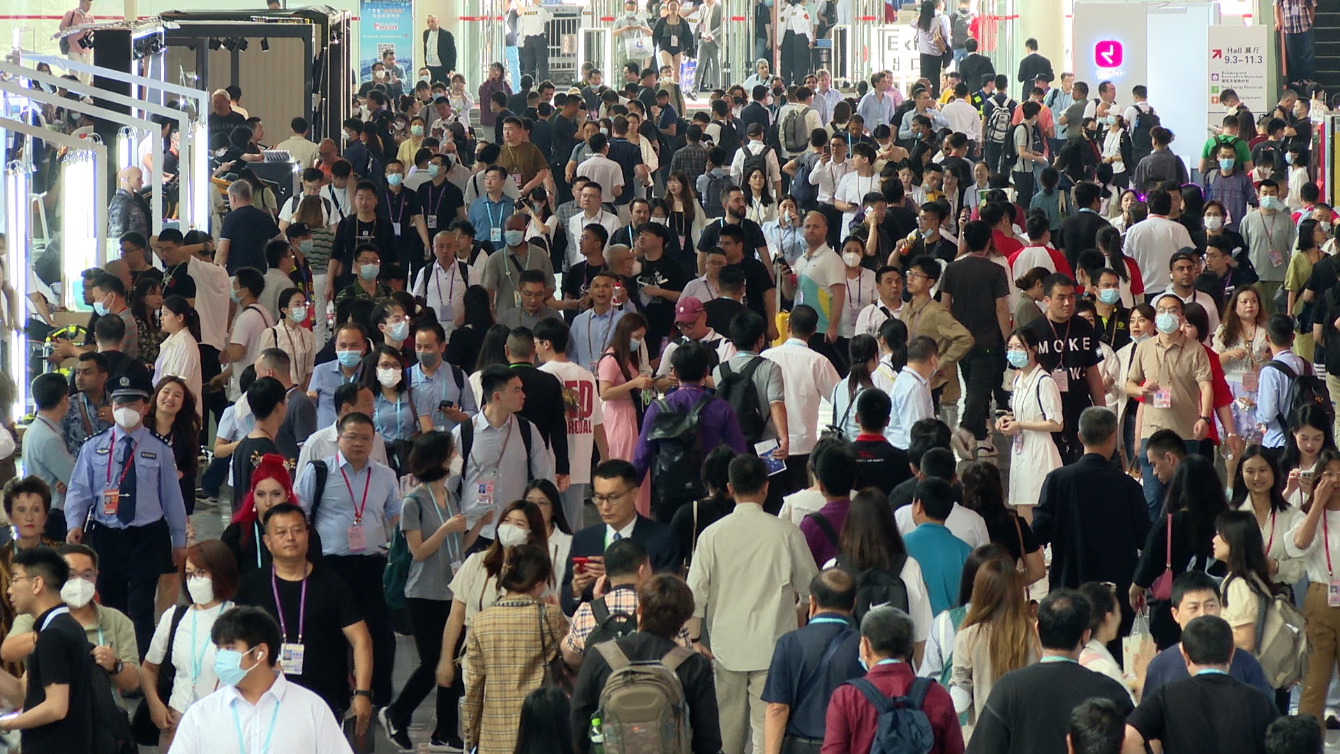 Crowds at the Canton Fair, Guangzhou, Guangdong Province of southern China, April 19, 2023.
