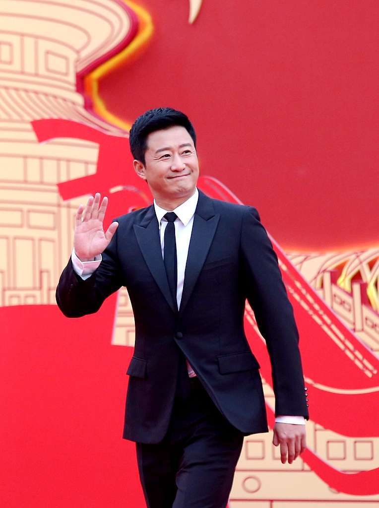 Chinese actor Wu Jing arrives at the red carpet ceremony of the 13th Beijing International Film Festival at the Yanqi Lake International Convention & Exhibition Center in Beijing on April 21, 2023. /CFP