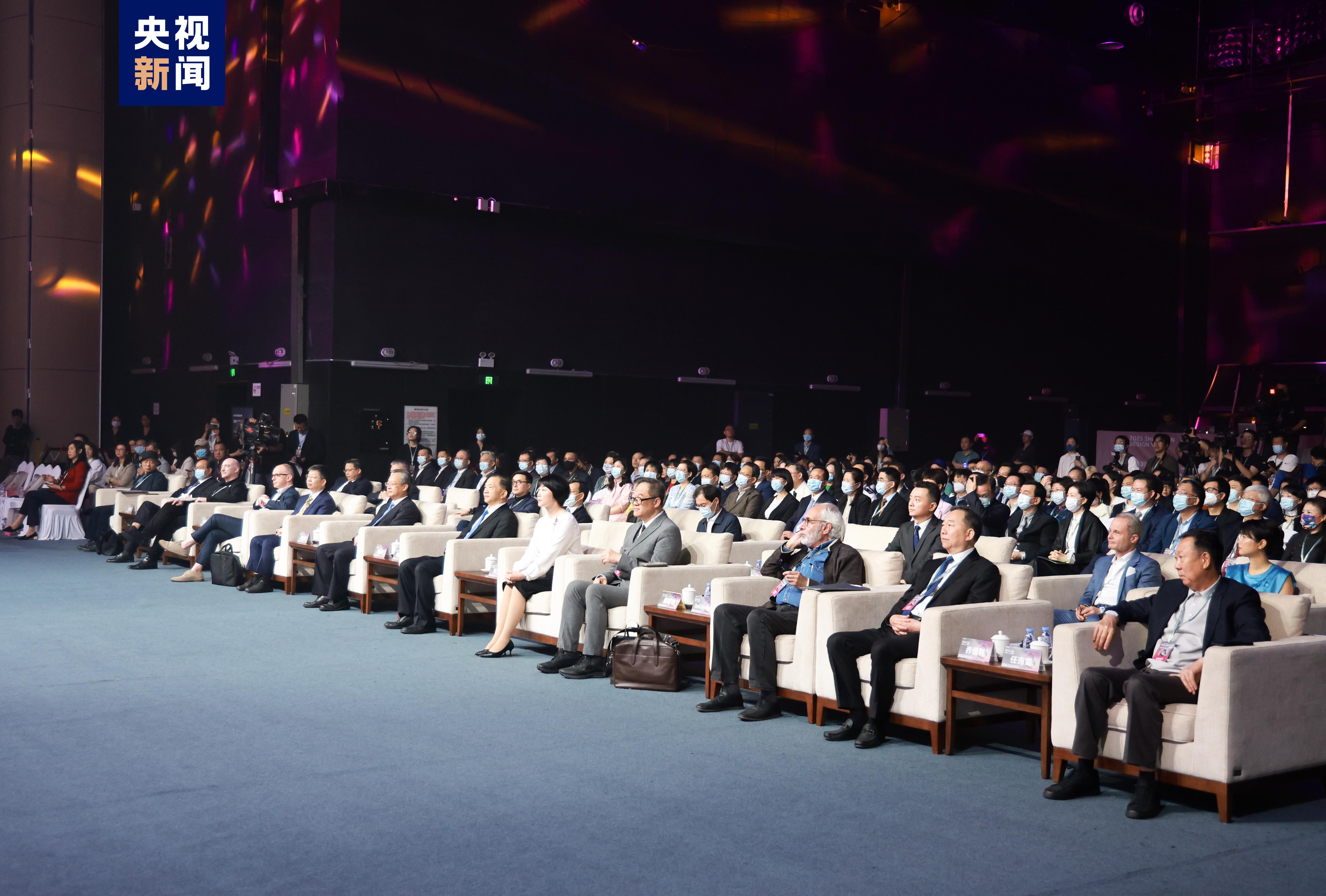 Well-known designers from more than 30 countries and regions attend the opening ceremony of the 2023 edition of Shenzhen Design Week on April 27, 2023. /CMG