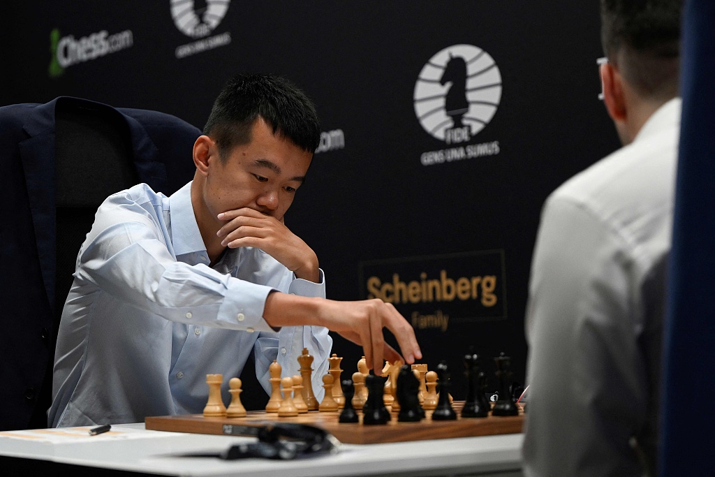 Ding Liren won Game 12 of the FIDE World Chess Championship 2023