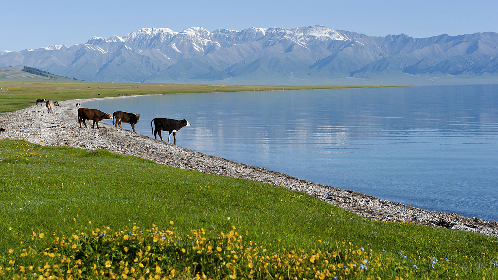 Live: The stunning view of Sayram Lake in NW China's Xinjiang – Ep. 2