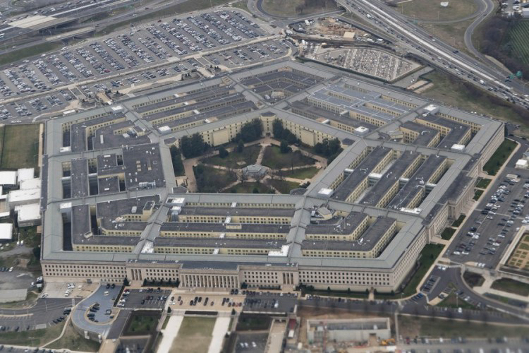 The Pentagon seen from an airplane over Washington D.C., the United States, February 19, 2020. /Xinhua