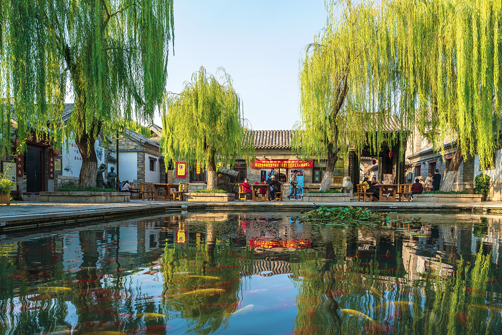 A partial view of the Baihuazhou historical and cultural block in Jinan, Shandong. /CFP