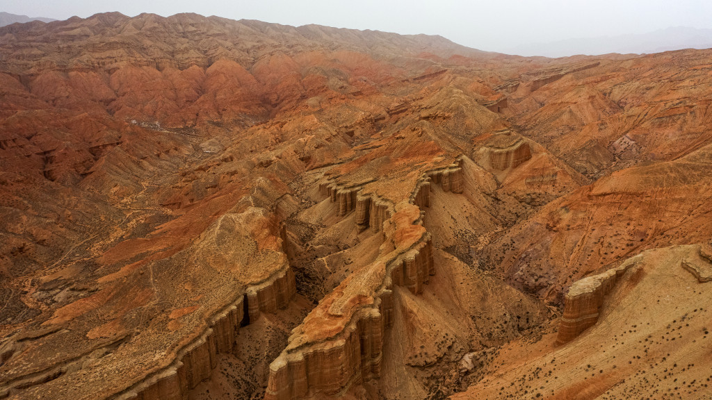 Large area of Tulin landform recently found in NW China