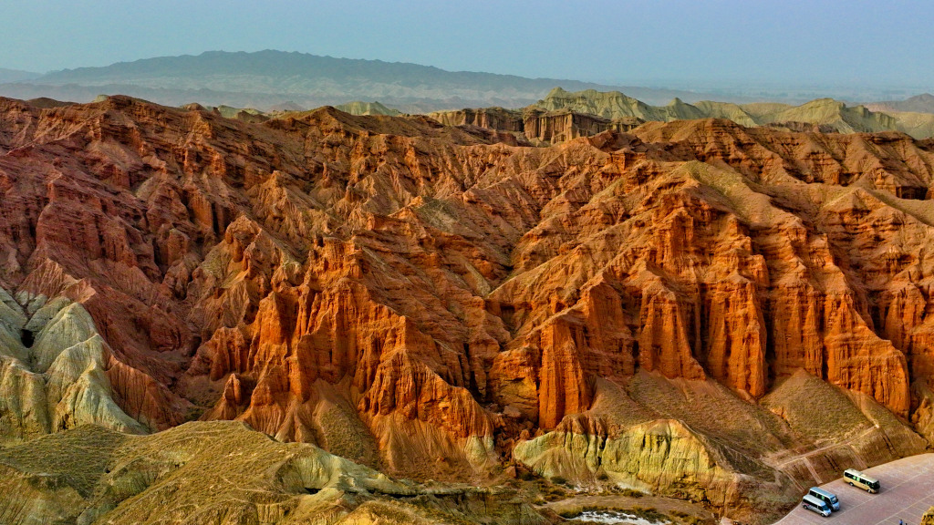 Large area of Tulin landform recently found in NW China