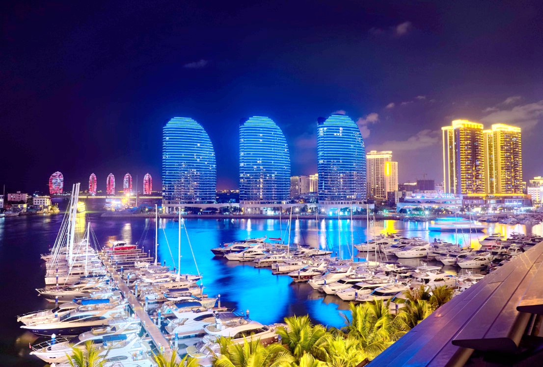 A view of Sanya Visun Marina area in south China's Hainan /Photo provided to CGTN