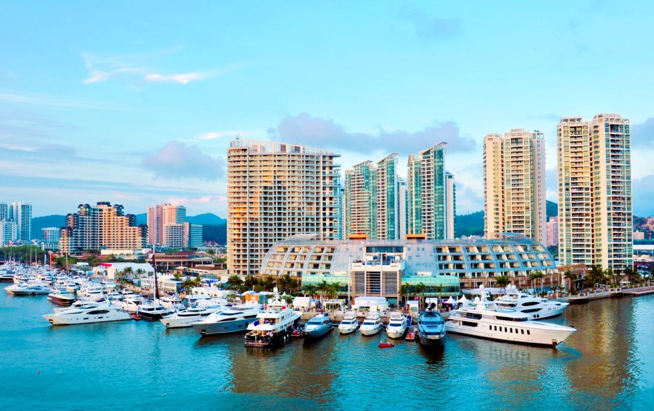 A view of Sanya Visun Marina area in south China's Hainan /Photo provided to CGTN