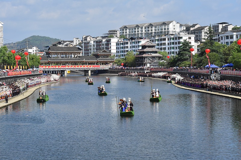 Traditional ceremonies are held in Guizhou to celebrate the Sisters Festival. /CFP