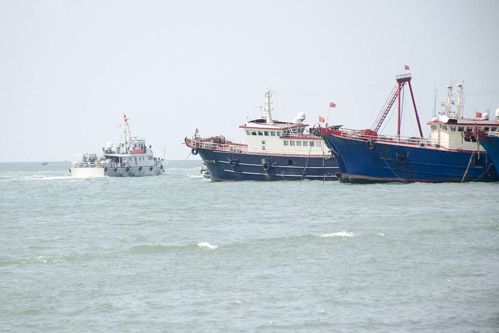 Authorities patrol in the sea area of  Guangxi Zhuang Autonomous Region, May 1, 2023. /CFP