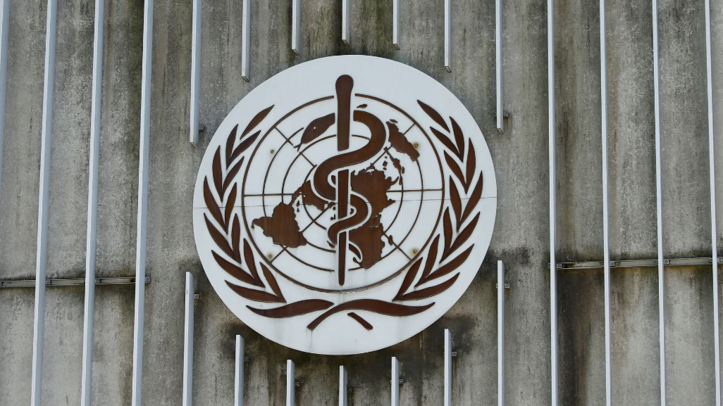 A logo is pictured on the headquarters of the World Health Organization (WHO) in Geneva, Switzerland, June 25, 2020. /Reuters