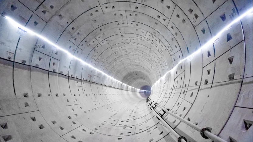 The world's first maglev tunnel made using shield tunneling method. /China Railway Construction Corporation 