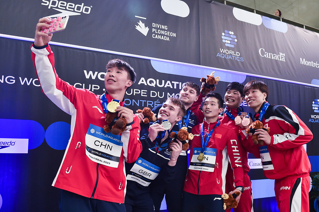 Team China capture two more golds at Diving World Cup in Montreal CGTN