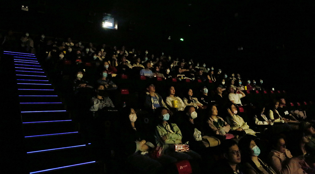 Theaters in Shanghai enjoyed high audience numbers in April 2023. /CFP