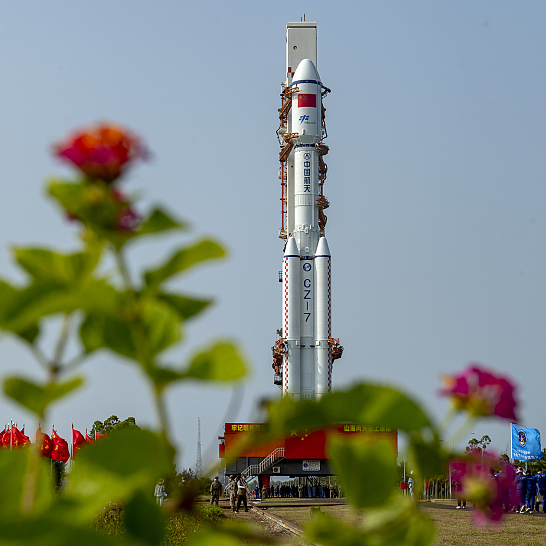 Live: Tianzhou-6 Cargo Craft Transported To The Launchpad For Liftoff ...