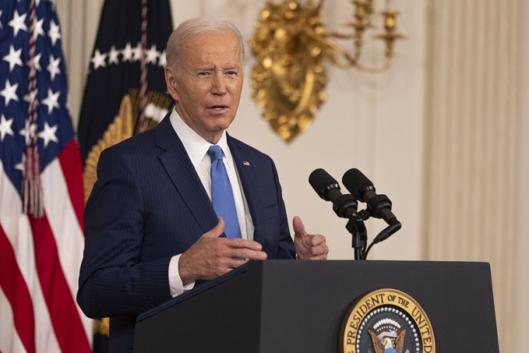 U.S. President Joe Biden gives remarks following the 2022 midterm elections in the White House, in Washington, D.C., the United States, November 9, 2022. /Xinhua