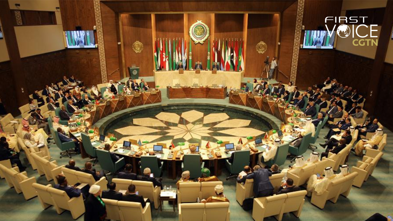 This photo taken on May 7, 2023 shows the scene of an Arab League extraordinary meeting held in Cairo, Egypt. /Xinhua