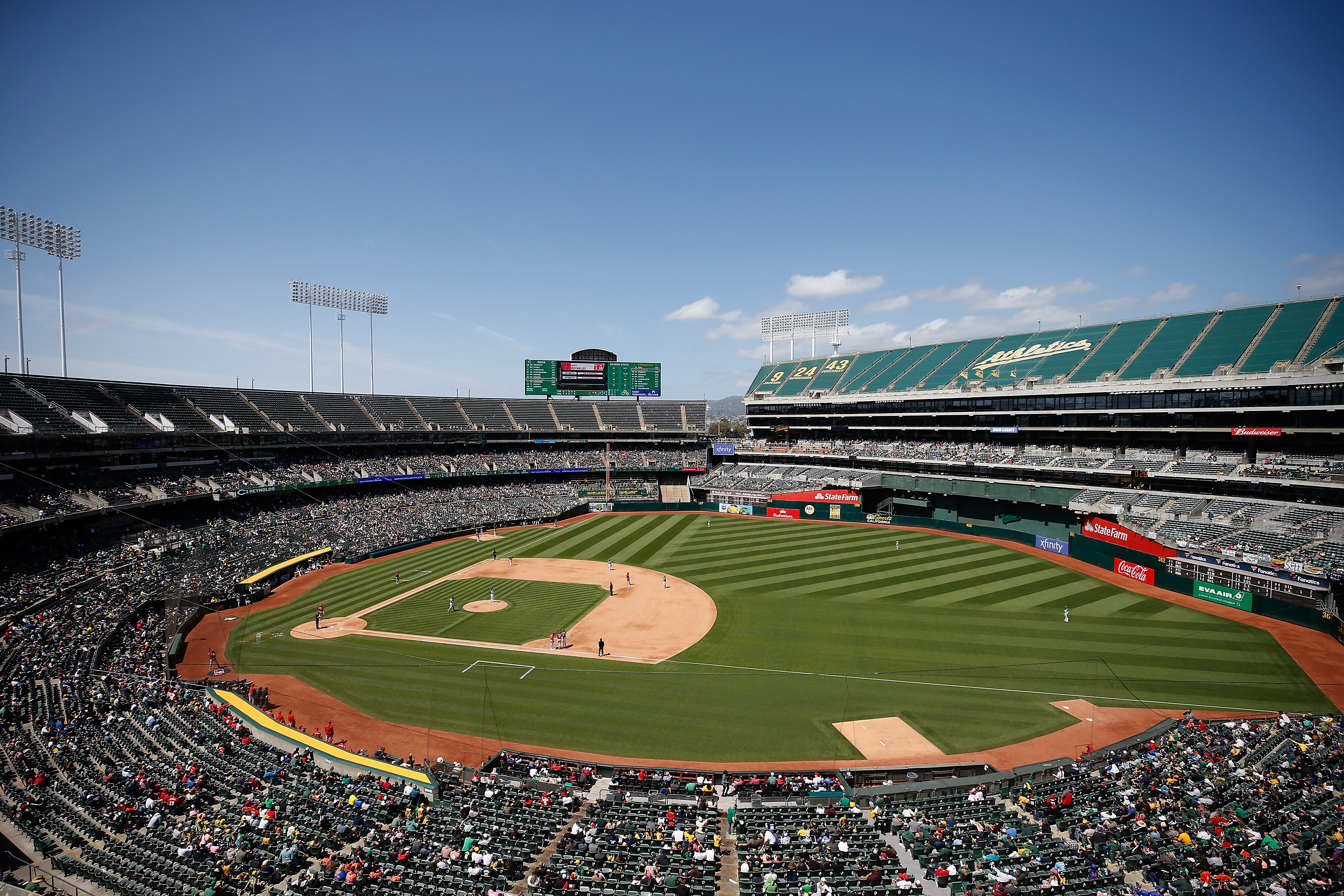 A panoramic view of the Oakland Coliseum in Oakland, California, April 30, 2023. /CFP
