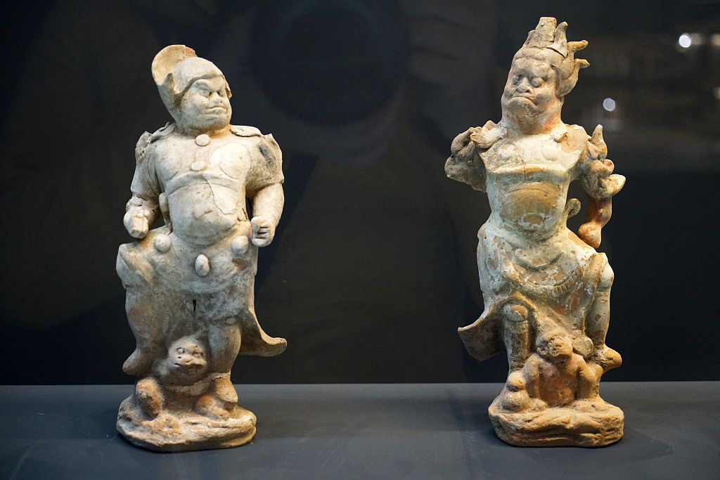 Terracotta figurines unearthed from Daming Palace in Xian, Shaanxi /CFP