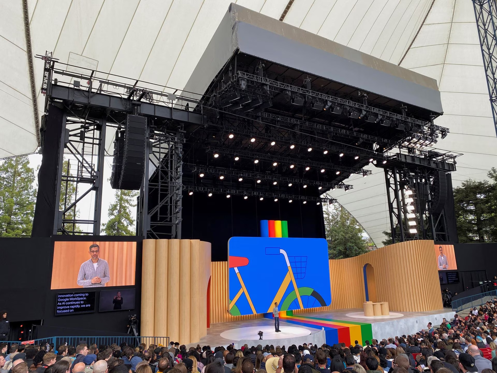 Alphabet CEO Sundar Pichai speaks at the Google I/O 2023 conference in Mountain View, California, U.S., May 10, 2023. /Reuters